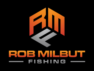 Rob Milbut Fishing logo design by p0peye