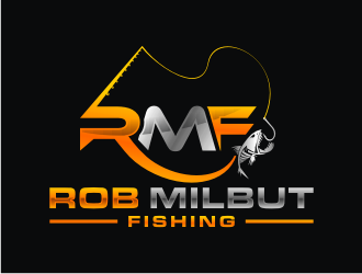Rob Milbut Fishing logo design by Artomoro