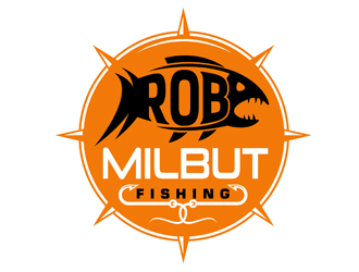 Rob Milbut Fishing logo design by DreamLogoDesign