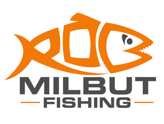 Rob Milbut Fishing logo design by DreamLogoDesign