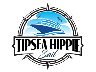 Tipsea Hippie Sail logo design by ElonStark