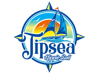 Tipsea Hippie Sail logo design by DreamLogoDesign