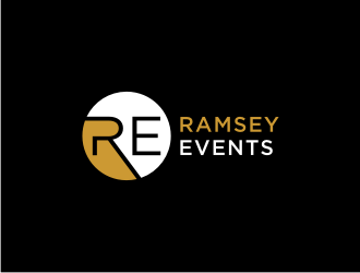 RAMSEY EVENTS  logo design by Artomoro