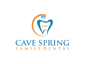Cave Spring Family Dental logo design by GassPoll