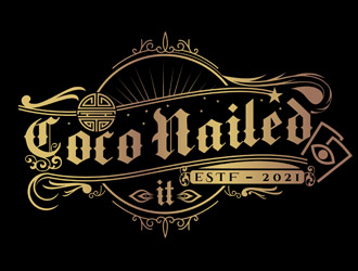 Coco Nailed It logo design by DreamLogoDesign