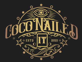 Coco Nailed It logo design by DreamLogoDesign