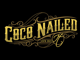 Coco Nailed It logo design by DreamLogoDesign