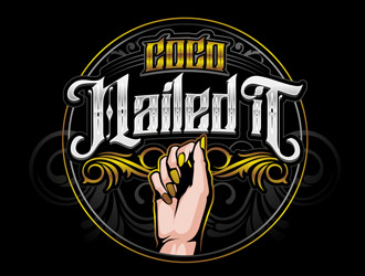 Coco Nailed It logo design by DreamLogoDesign