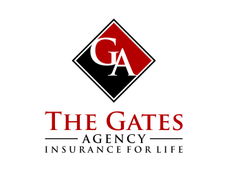 The Gates Agency logo design by puthreeone