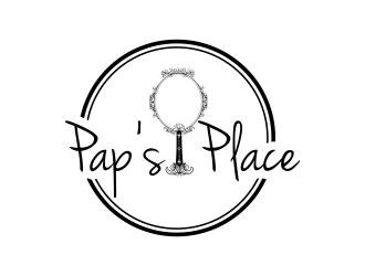 Pap’s Place  logo design by GassPoll
