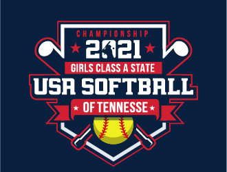 USA Softball of Tennessee logo design by ORPiXELSTUDIOS