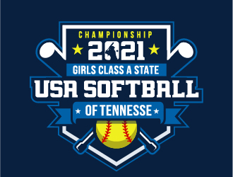USA Softball of Tennessee logo design by ORPiXELSTUDIOS