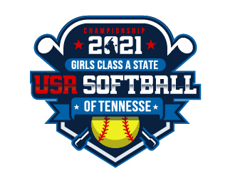 USA Softball of Tennessee logo design by ORPiXELSTUDIOS