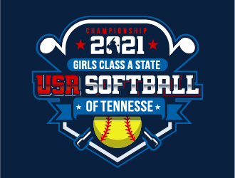 USA Softball of Tennessee logo design by ORPiXELSTUDIOS