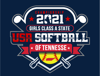 USA Softball of Tennessee logo design by ORPiXELSTUDIOS