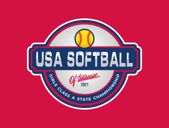 USA Softball of Tennessee logo design by ngattboy