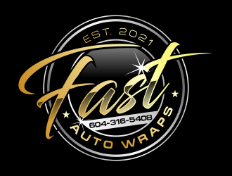 Fast Auto Wraps logo design by kopipanas