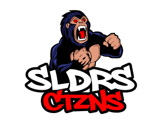 SLDRS   CTZNS (soldiers and citizens) logo design by ElonStark