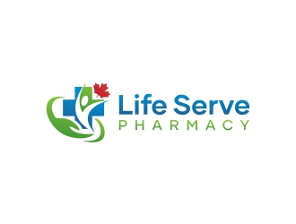 Life Serve Pharmacy logo design by harno