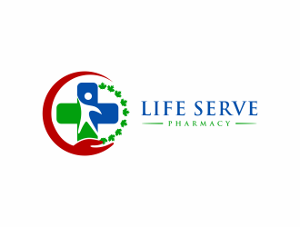 Life Serve Pharmacy logo design by ozenkgraphic