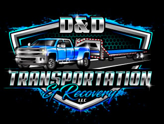 D&D Transportation & Recovery, LLC logo design by LucidSketch
