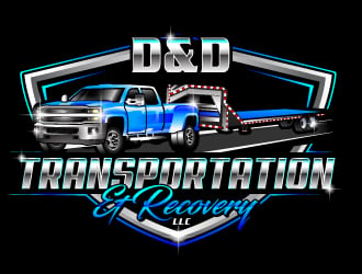 D&D Transportation & Recovery, LLC logo design by LucidSketch
