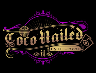 Coco Nailed It logo design by DreamLogoDesign