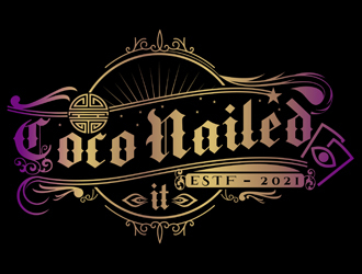 Coco Nailed It logo design by DreamLogoDesign