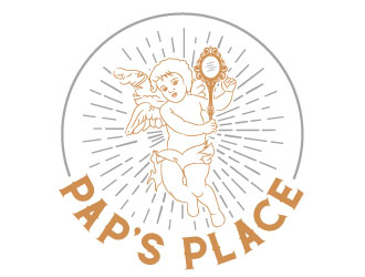 Pap’s Place  logo design by aryamaity