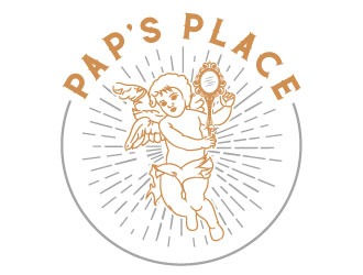 Pap’s Place  logo design by aryamaity