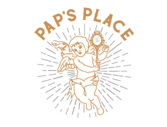Pap’s Place  logo design by aryamaity