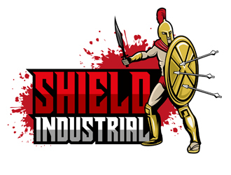 Shield Industrial logo design by DreamLogoDesign