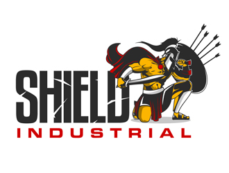 Shield Industrial logo design by DreamLogoDesign
