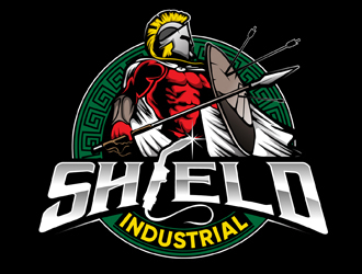 Shield Industrial logo design by DreamLogoDesign