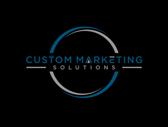 Custom Marketing Solutions logo design by jancok
