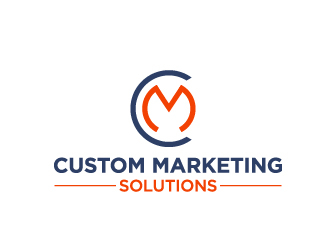 Custom Marketing Solutions logo design by my!dea
