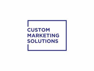 Custom Marketing Solutions logo design by josephira
