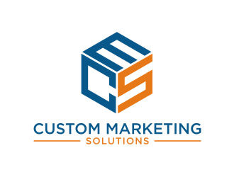 Custom Marketing Solutions logo design by ora_creative