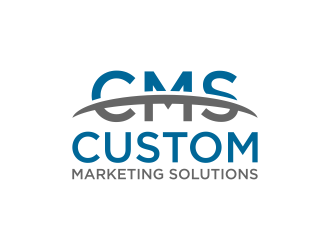 Custom Marketing Solutions logo design by Humhum