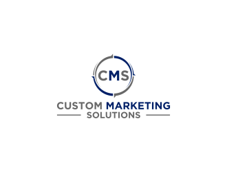 Custom Marketing Solutions logo design by goblin