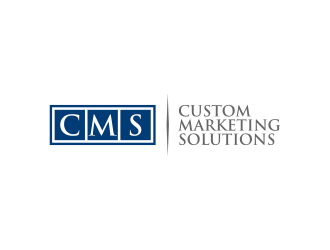 Custom Marketing Solutions logo design by javaz