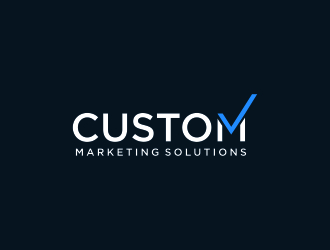 Custom Marketing Solutions logo design by epscreation