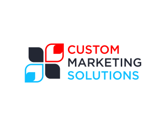 Custom Marketing Solutions logo design by GassPoll