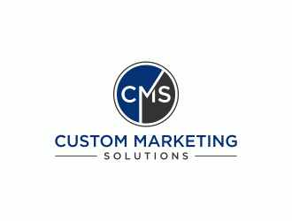 Custom Marketing Solutions logo design by SelaArt
