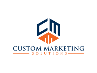 Custom Marketing Solutions logo design by GassPoll