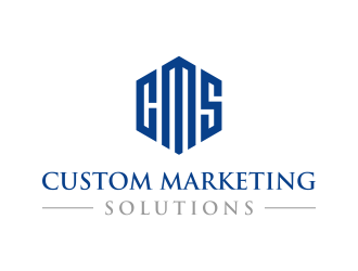 Custom Marketing Solutions logo design by funsdesigns