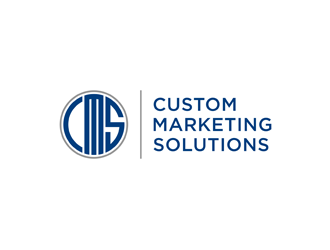 Custom Marketing Solutions logo design by alby