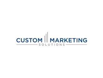 Custom Marketing Solutions logo design by alby