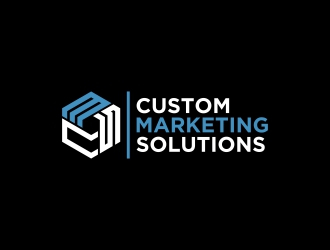 Custom Marketing Solutions logo design by KaySa