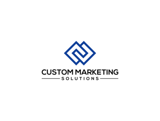 Custom Marketing Solutions logo design by RIANW